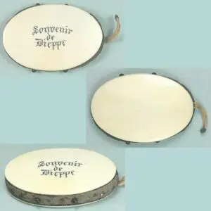 Antique Ivory Dieppe Pin Cushion / Disc * French * Circa 1830