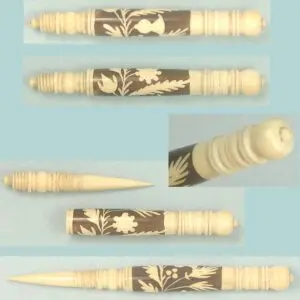 Antique Ivory Reversing Tyrolean Stiletto * Switzerland * Circa 1890s