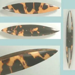 Antique Tortoise Shell Tatting Shuttle * English * Circa 1850